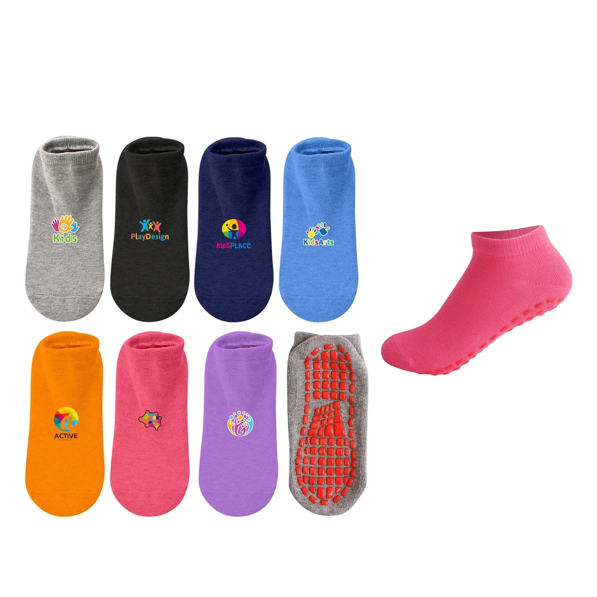 Low Cut Kids Gripper Socks 1