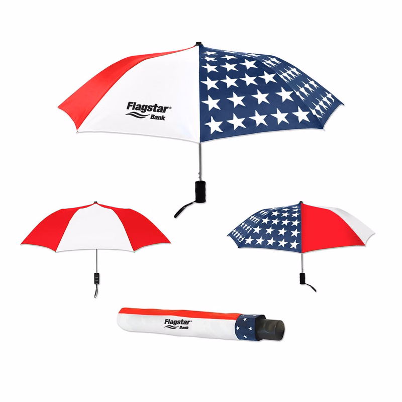 Patriotic Elite Compact Folding Umbrella