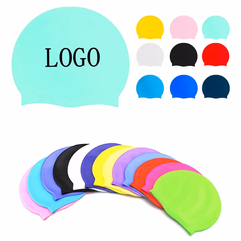 Unisex Silicone Swimming Cap for Long Hair