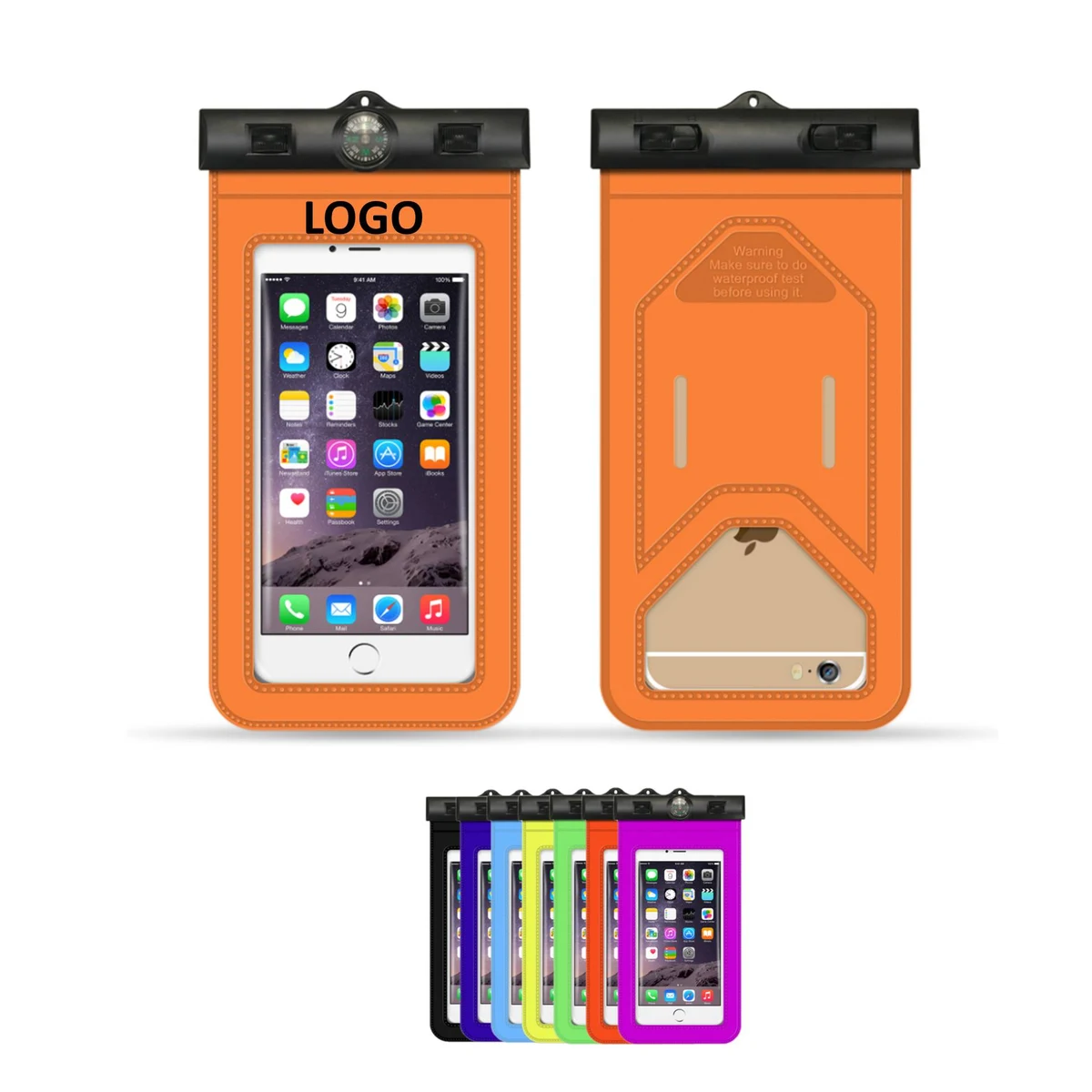 100% Sealed Waterproof Phone Bag With Compass 1