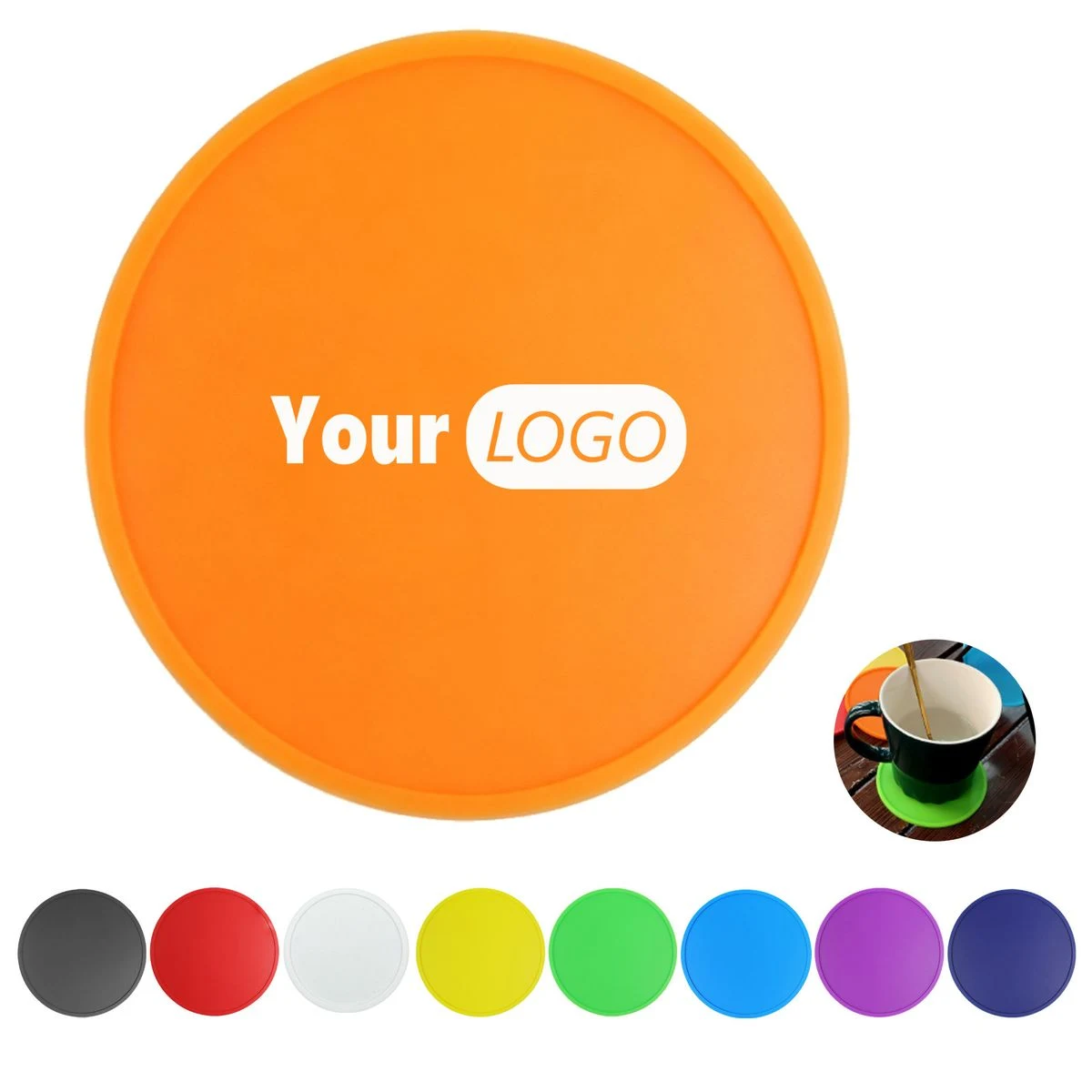 Silicone Round Coaster Heat Resistant Non Slip Table Pad 1