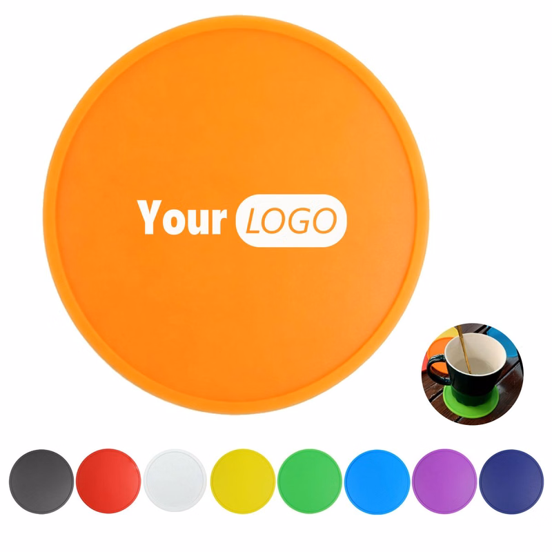Silicone Round Coaster Heat Resistant Non Slip Table Pad