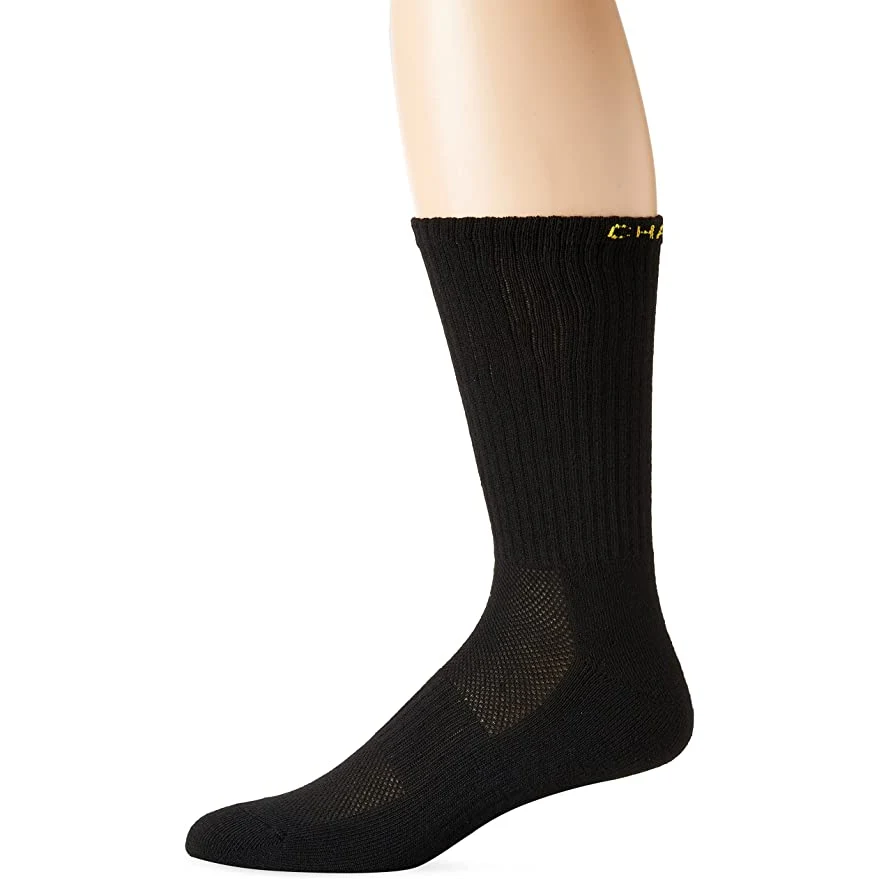 Premium Bamboo Knit Jacquard Design Athletic Crew Socks 1