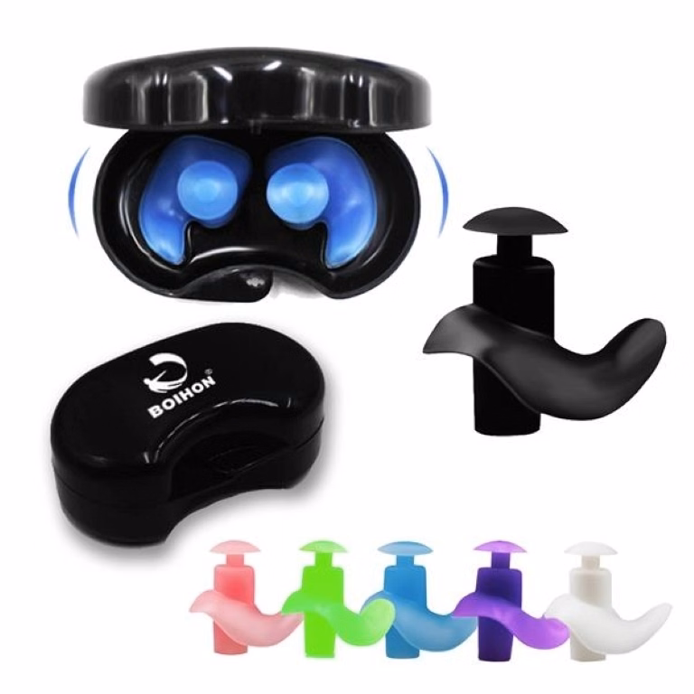 Swimming Silicone Earplugs Sleeping Nonoise In Case