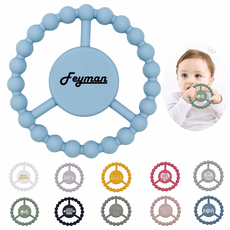 Food-Grade Silicone Teething Ring For Infants In Eruption