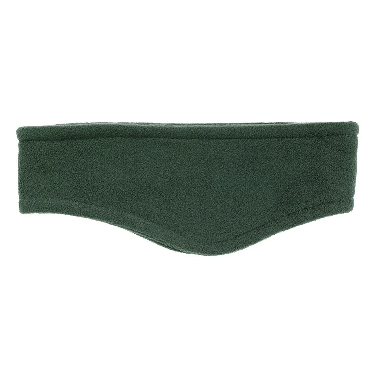 Hunter Green Fleece Over-the-Ear Headband 1