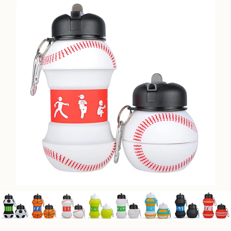 Custom Collapsible Baseball Sports Water Bottle 1