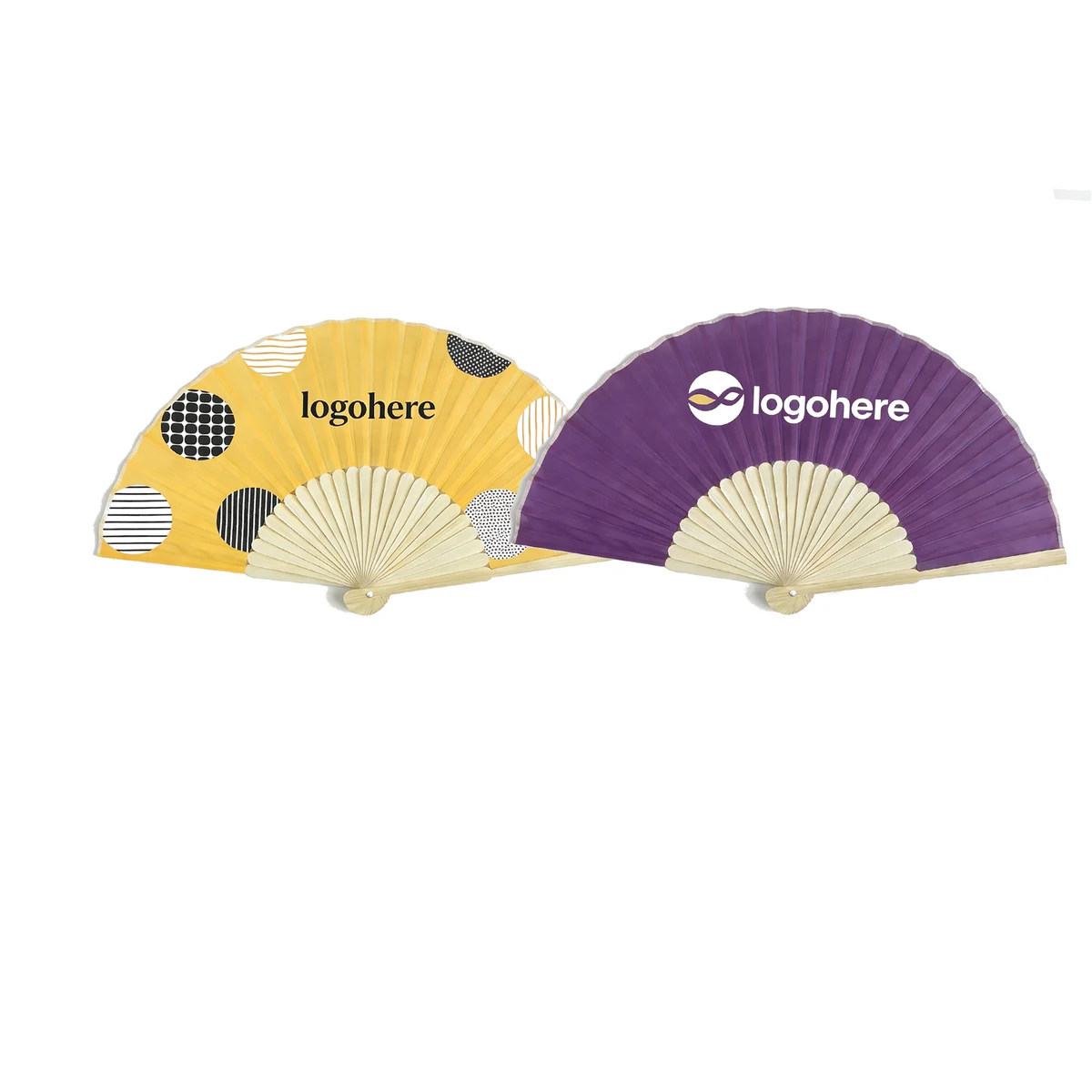 Printed Bamboo Fan 1