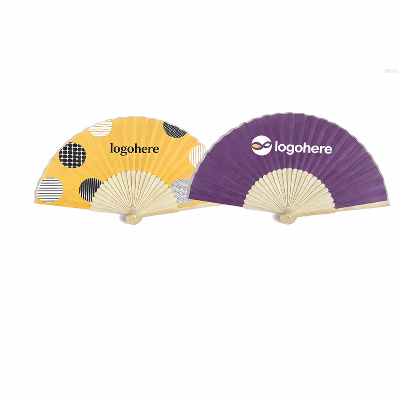 Printed Bamboo Fan