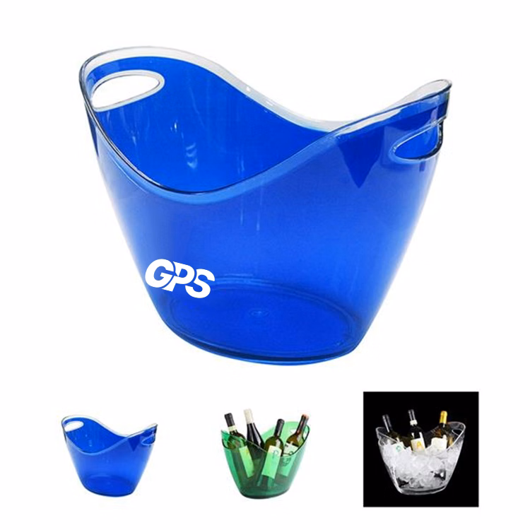 3.5 L Plastic Ice Bucket W/ Handles