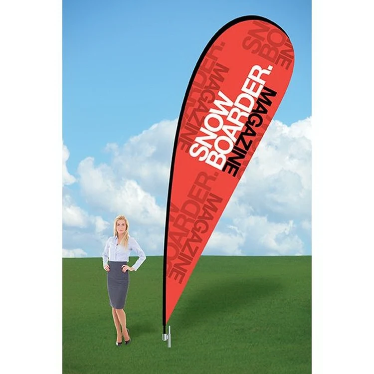 16ft Teardrop Flag with Ground Stake-single 1