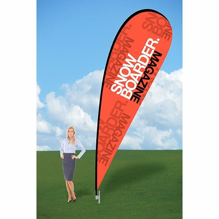 16ft Teardrop Flag with Ground Stake-Double