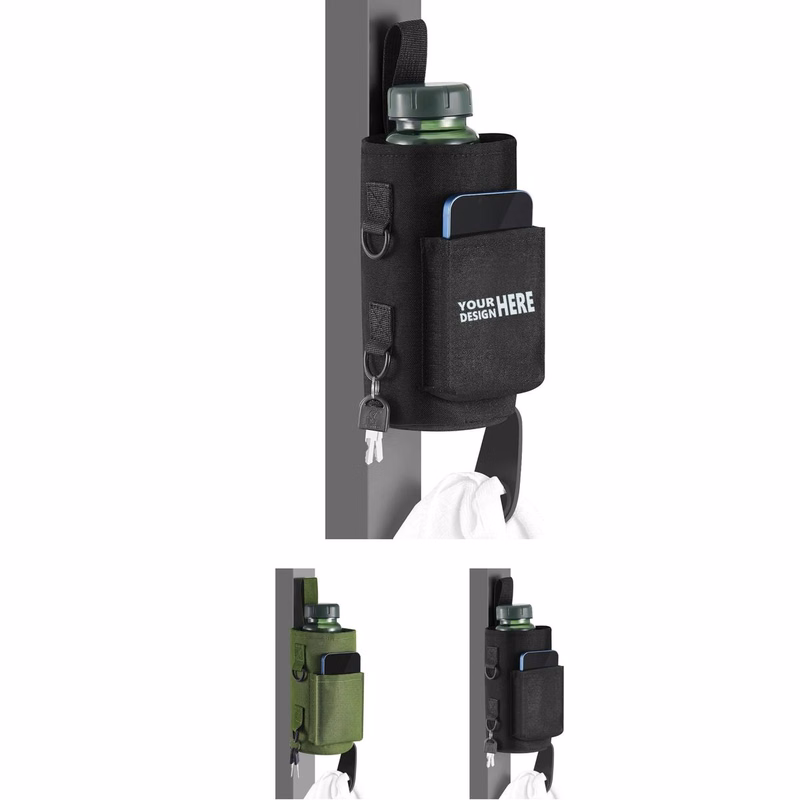 Magnetic Gym Water Bottle Pouch, Phone Holder