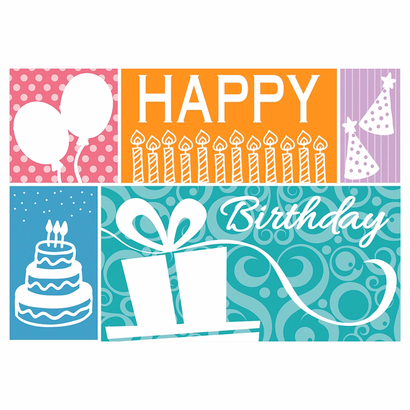Lively Celebration Birthday Cards