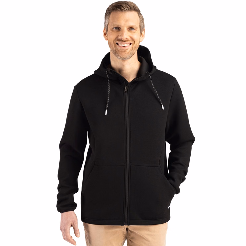 Cutter & Buck Roam Recycled Buttery-Soft Knit Mens Full Zip Hooded Jacket