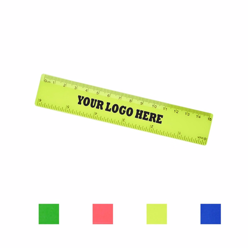 6" Multi-Color Plastic Ruler