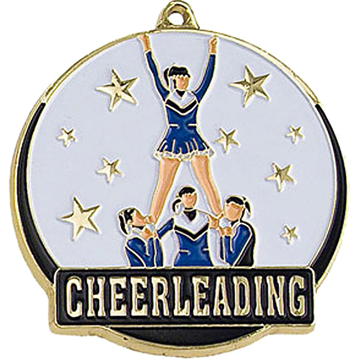 Stock Gold Enamel Sports Medals: Cheerleading 1