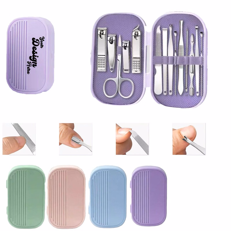 Complete 14-Piece Professional Nail Care Kit with Portable