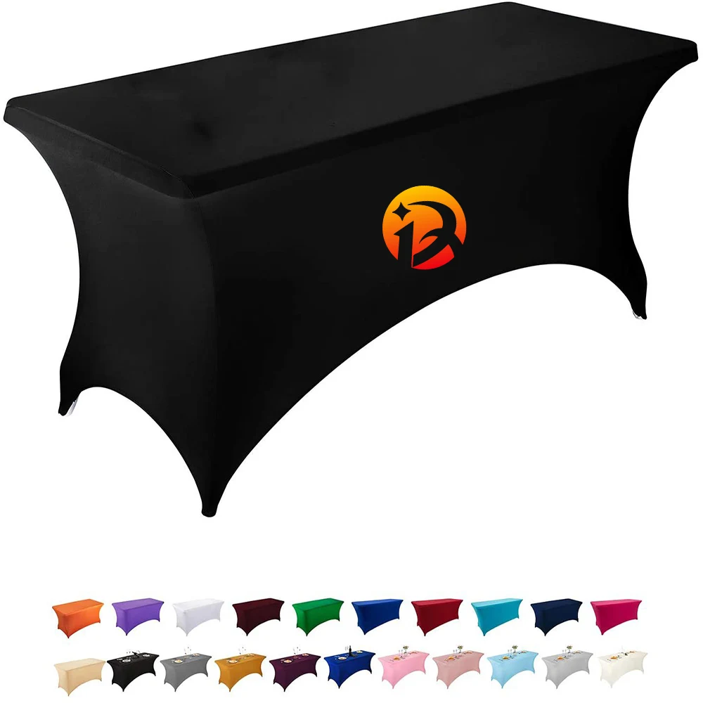 6ft elastic tablecloth custom 1