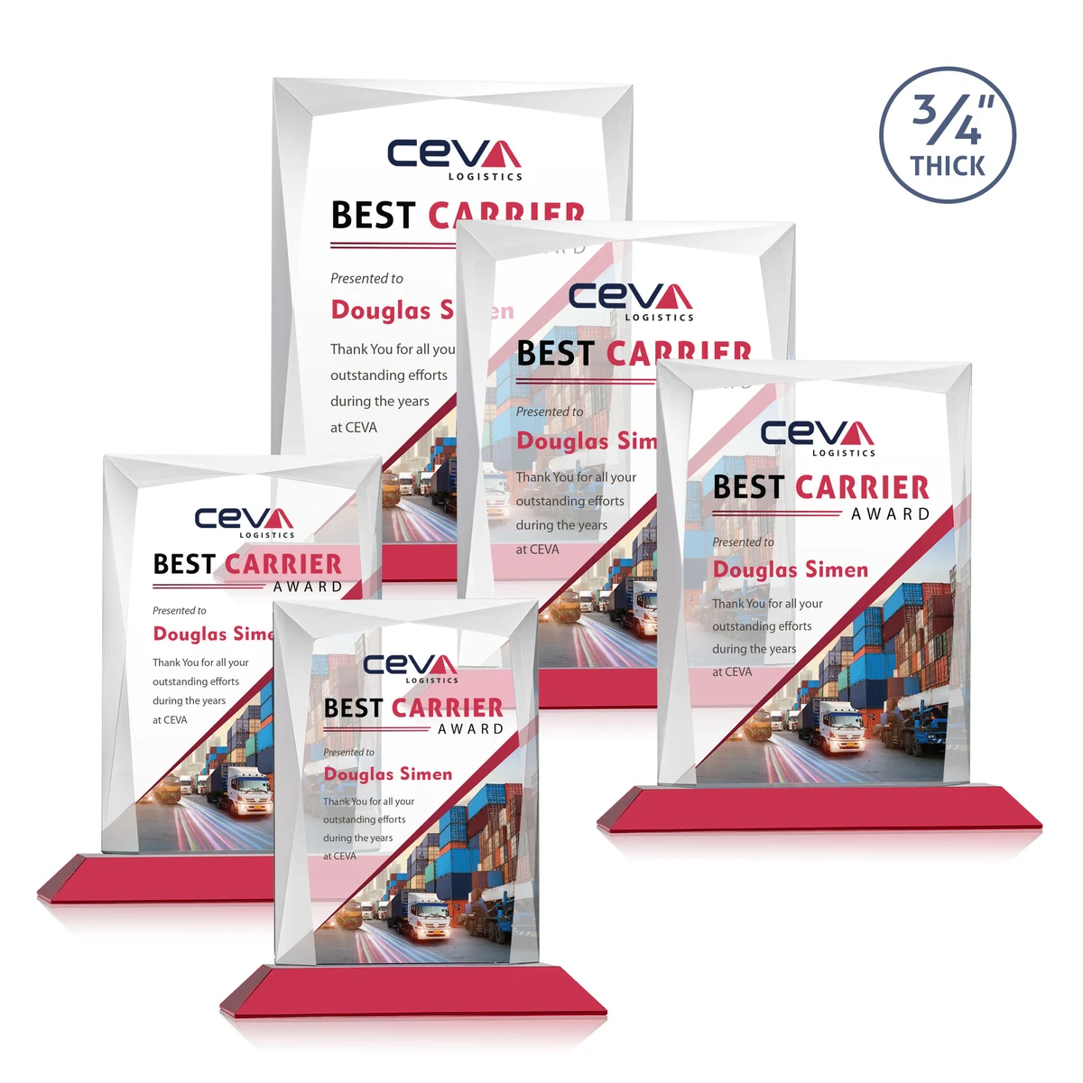 Messina VividPrint™ Award - Red 1