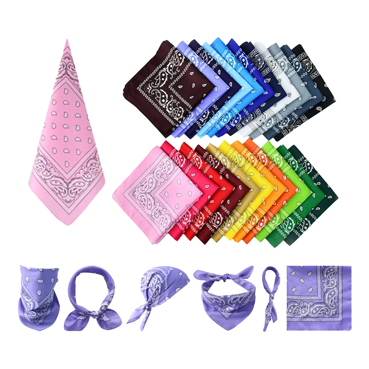 Simple-Decorated Pure Cotton Square Towel 1