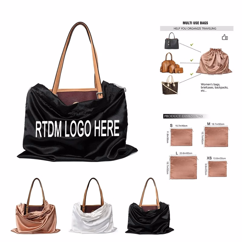 Silky Drawstring Dust Cover Bags for Bags & Jewelry