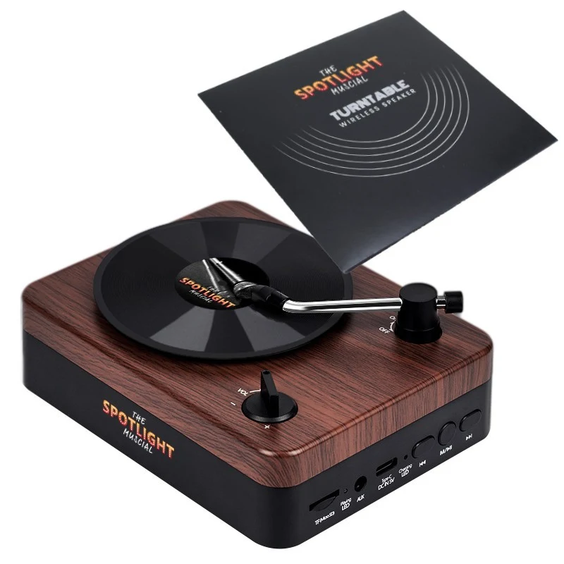 Turntable Wireless Speaker with Custom Record Envelope 1