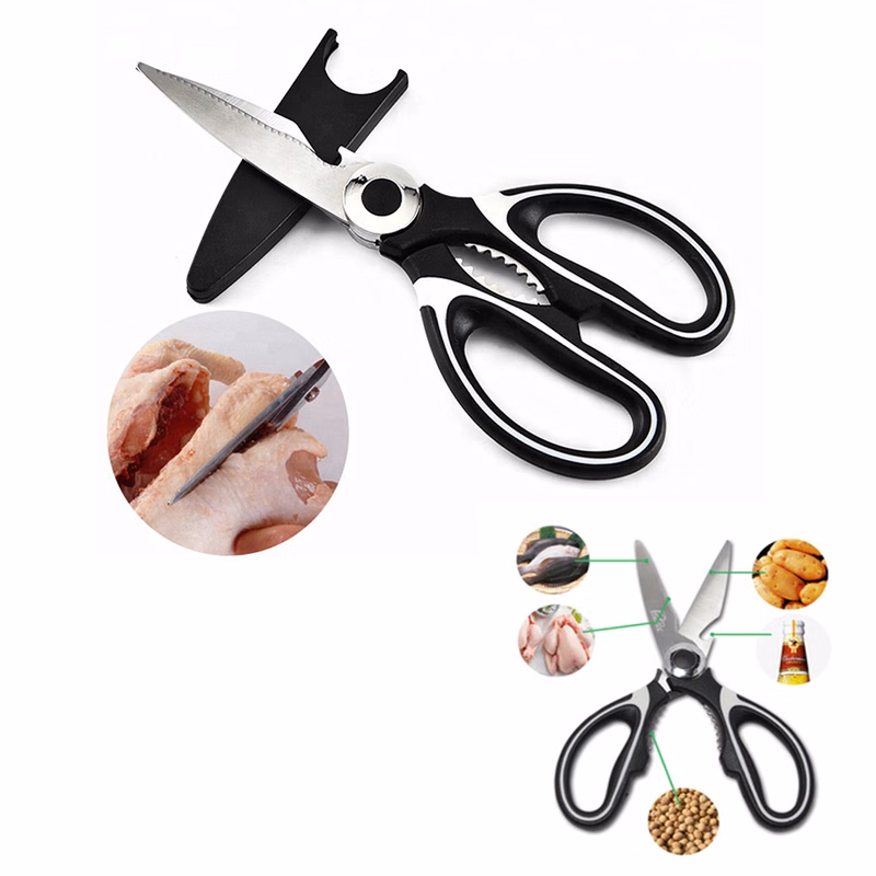 Multi-functional Stainless Steel Kitchen Scissors