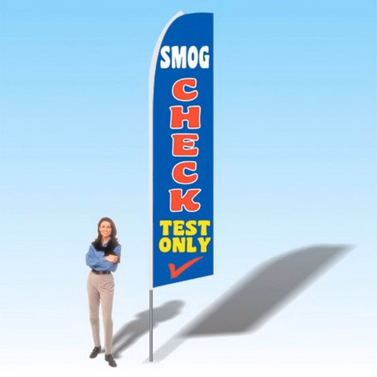 15FT Smog Check Test Only Advertising Banner Flag