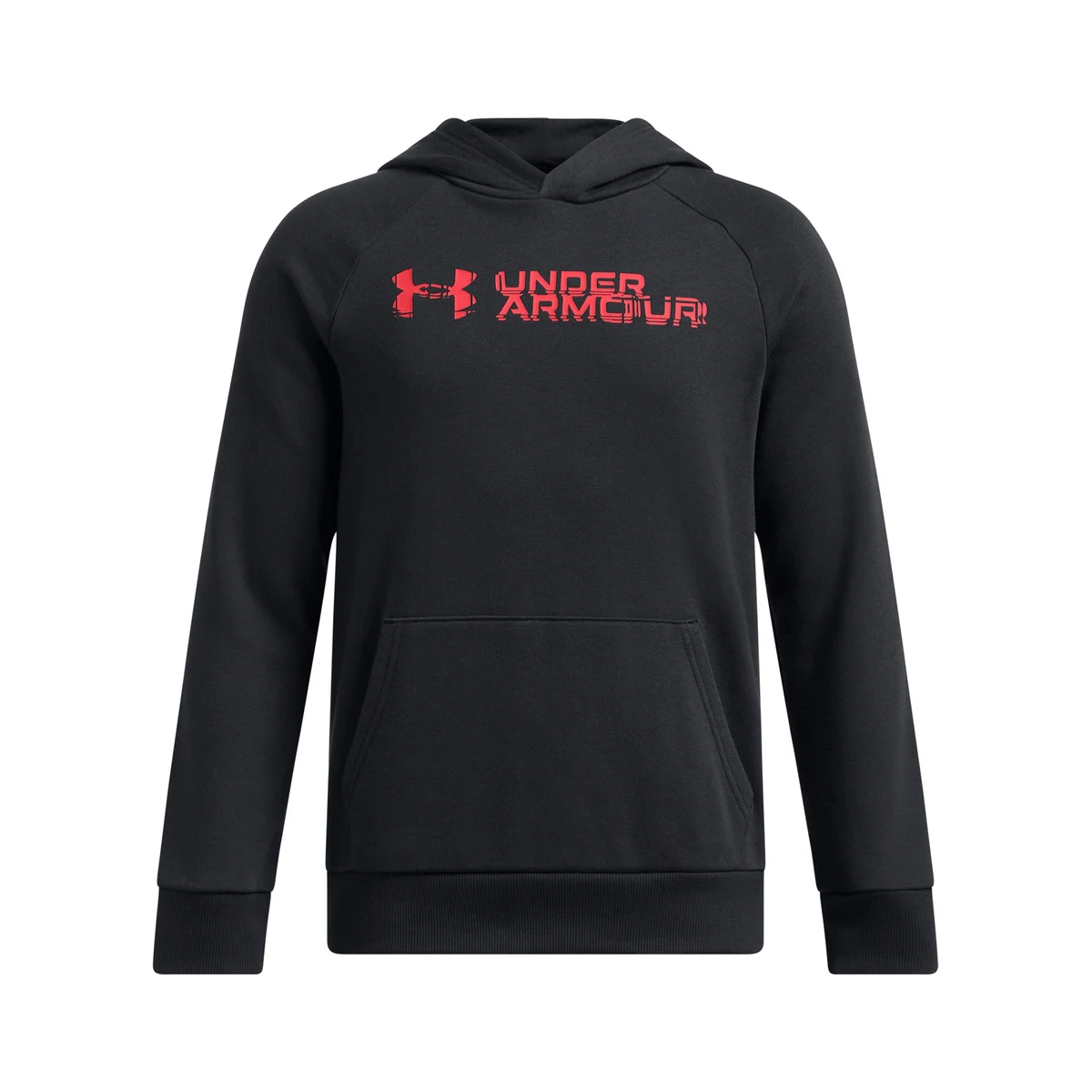 UA Rival Fleece Wordmark Boys' Hoodie, custom hoodie or sweatshirt with logo imprint 1