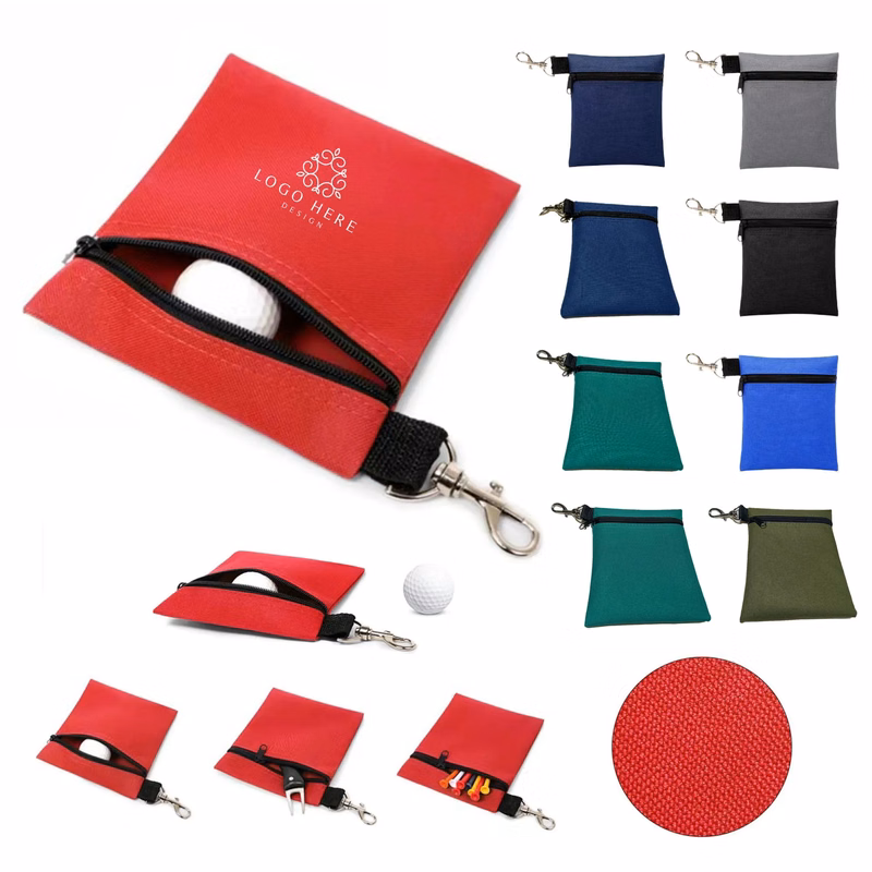 Zipper Golf Ball Pouch