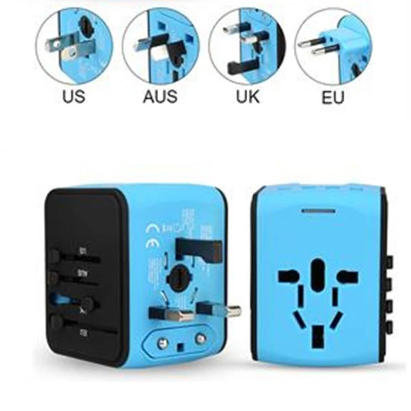 International Power Adapter with 4 USB 1