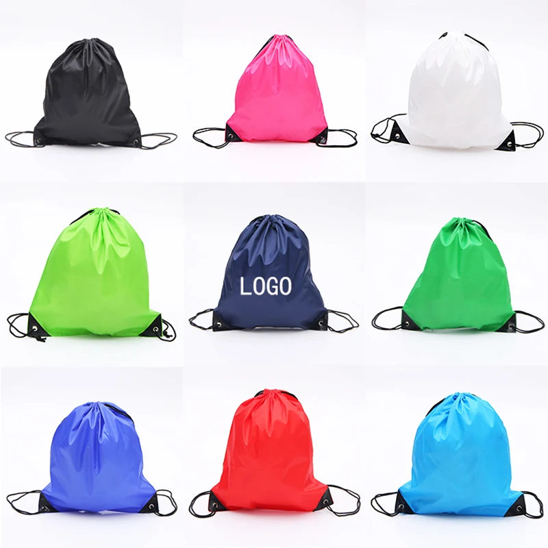 210D Polyester Drawstring Bags Backpack Bulk Sack 1