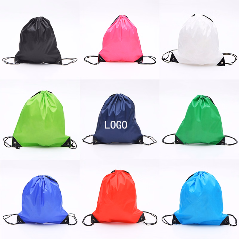 210D Polyester Drawstring Bags Backpack Bulk Sack