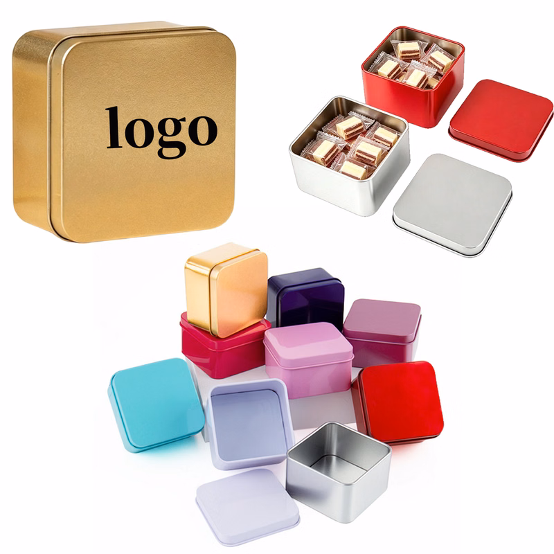 Custom Square Metal Gift Tin Box