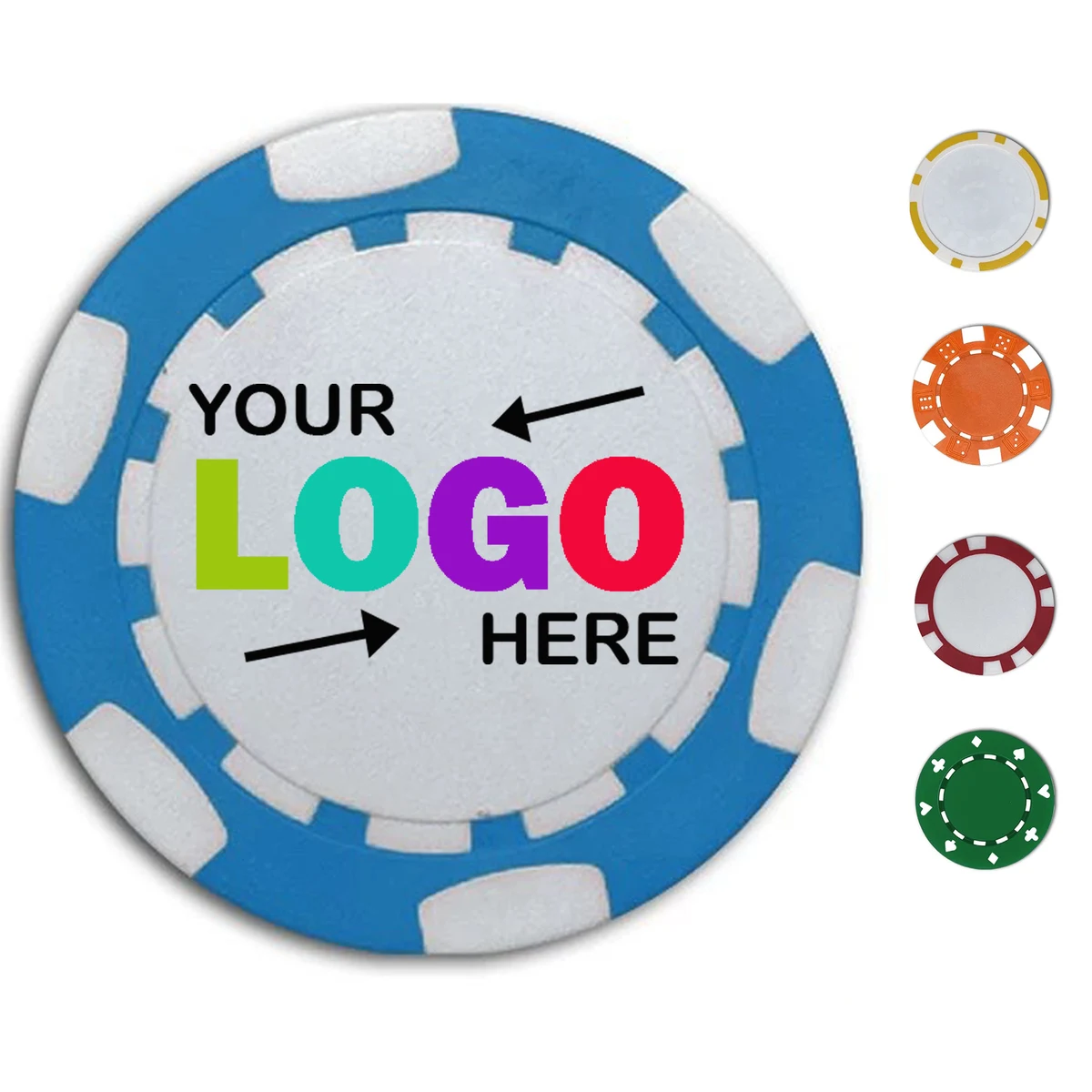 Premium Custom Multi Color Poker Chips 1