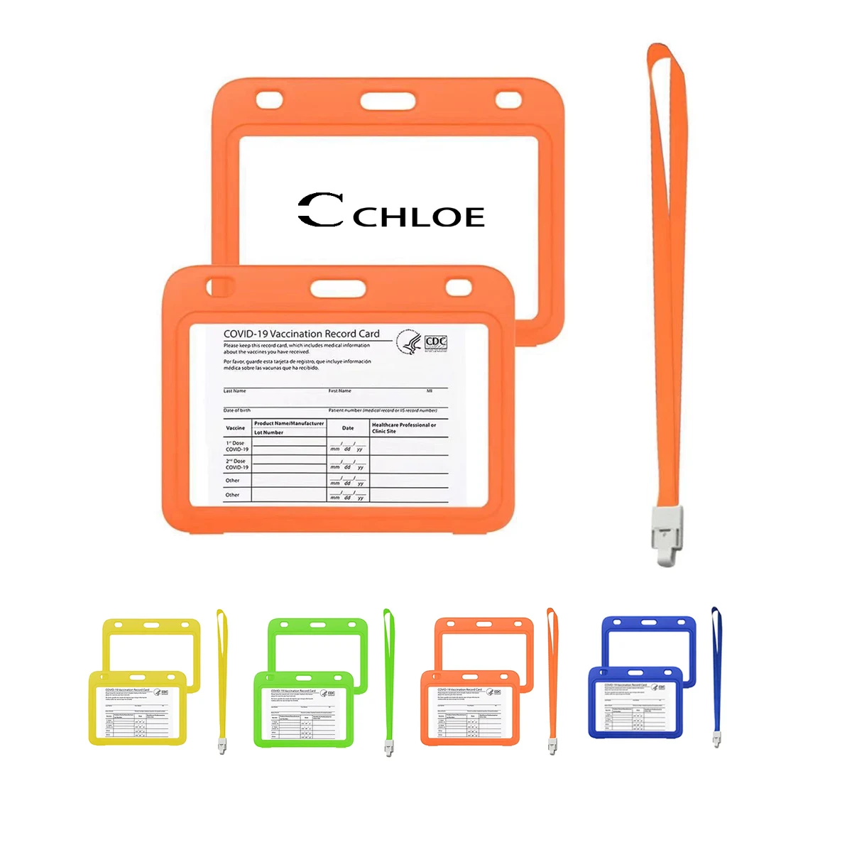 Vaccine Card Holder With Lanyard 1