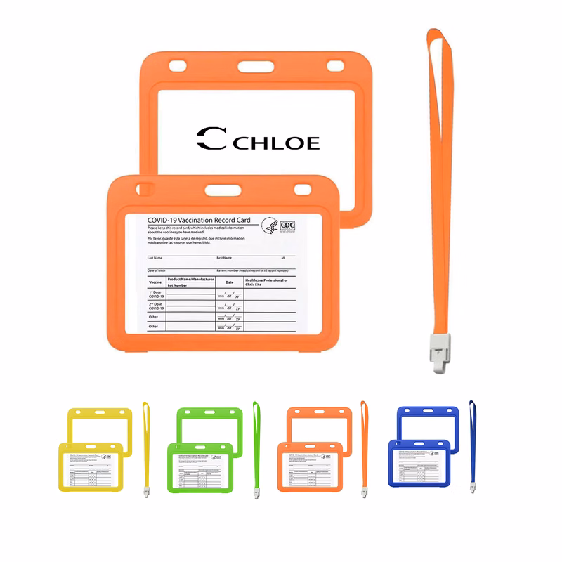 Vaccine Card Holder With Lanyard
