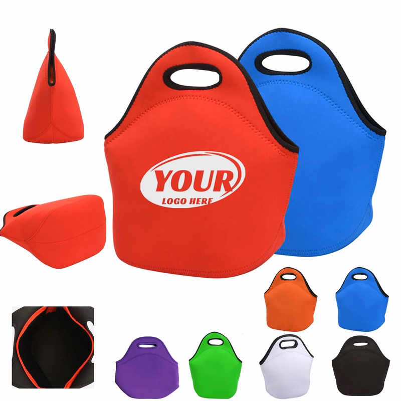 Neoprene Waterproof Insulated Lunch Tote Bags
