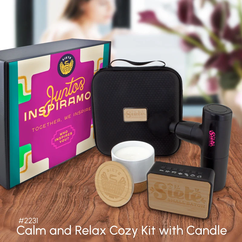 Calm and Relax Cozy Kit with Candle (3 Pieces) 1