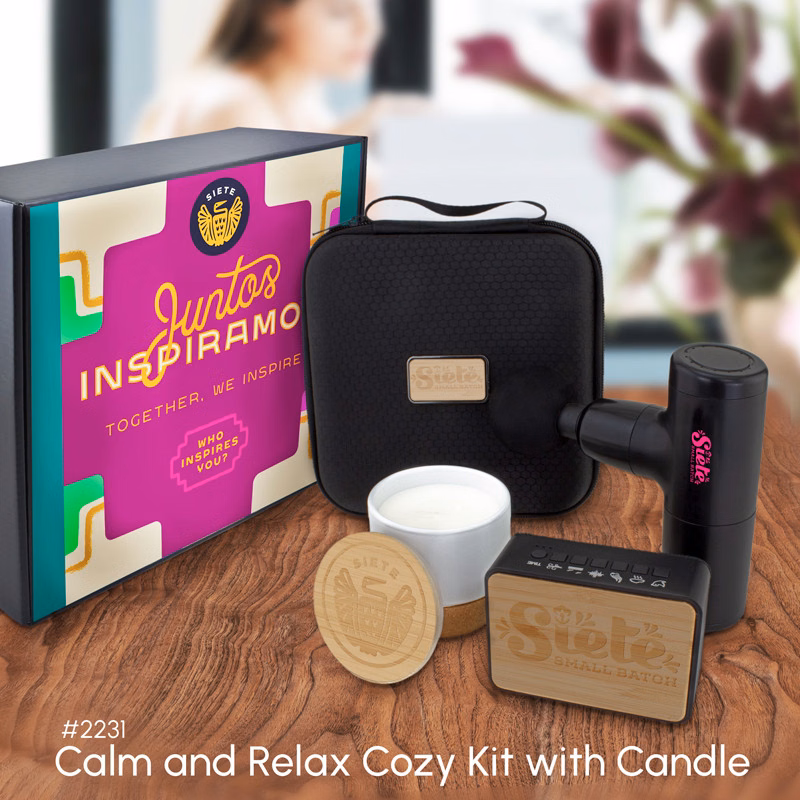 Calm and Relax Cozy Kit with Candle (3 Pieces)
