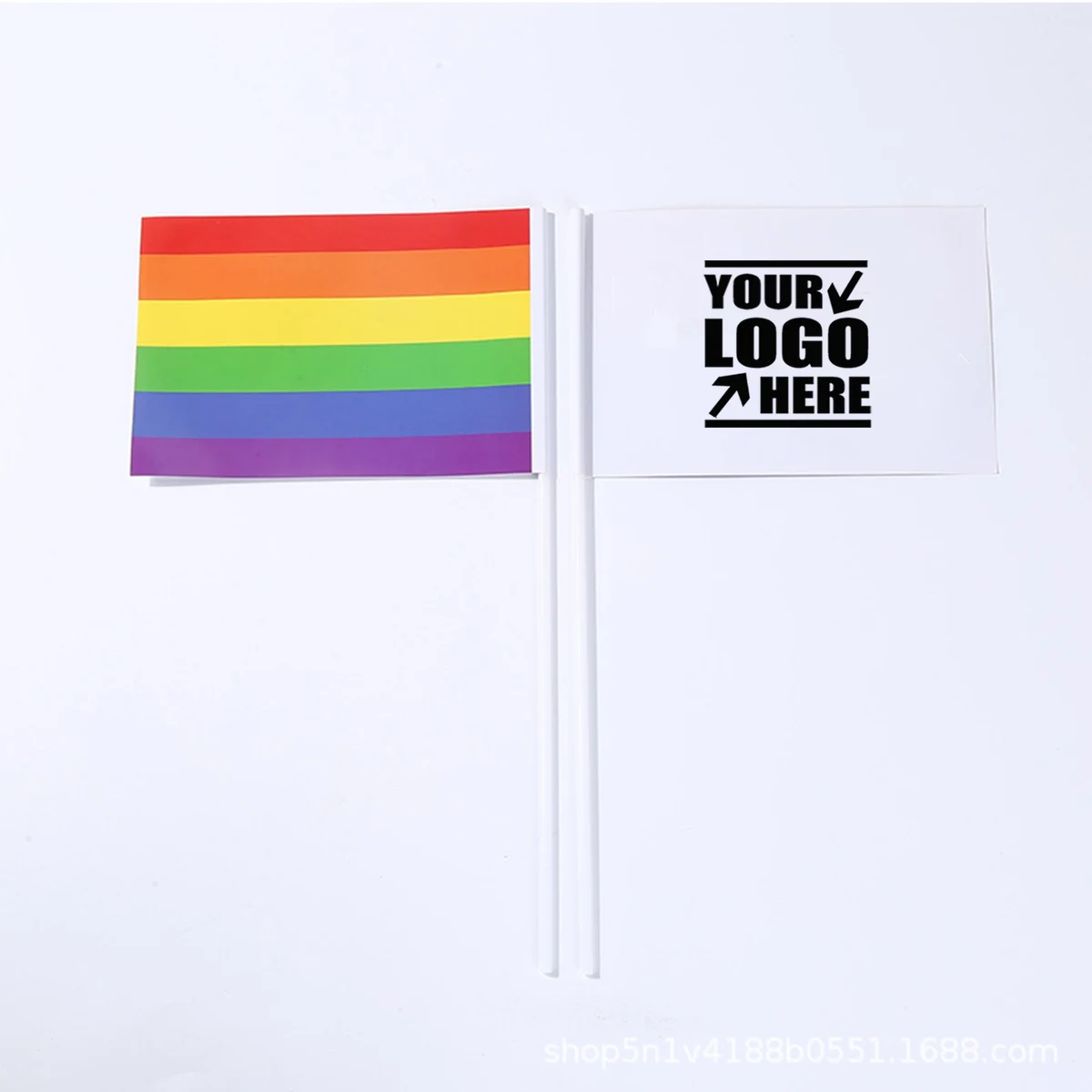 Customizable Papery Pvc Hand Waving Flag 1