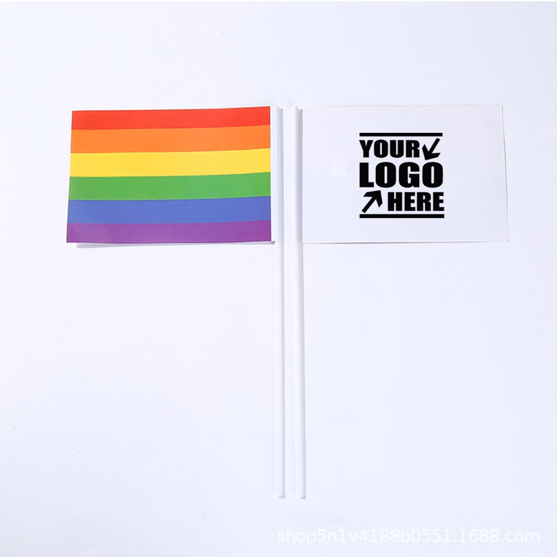 Customizable Papery Pvc Hand Waving Flag