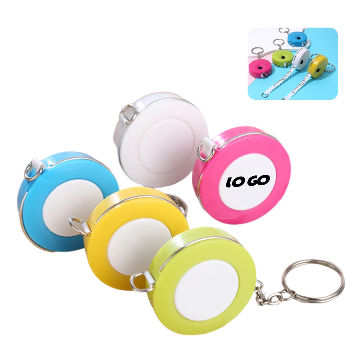 ABS Retractable Measuring Keyring 1