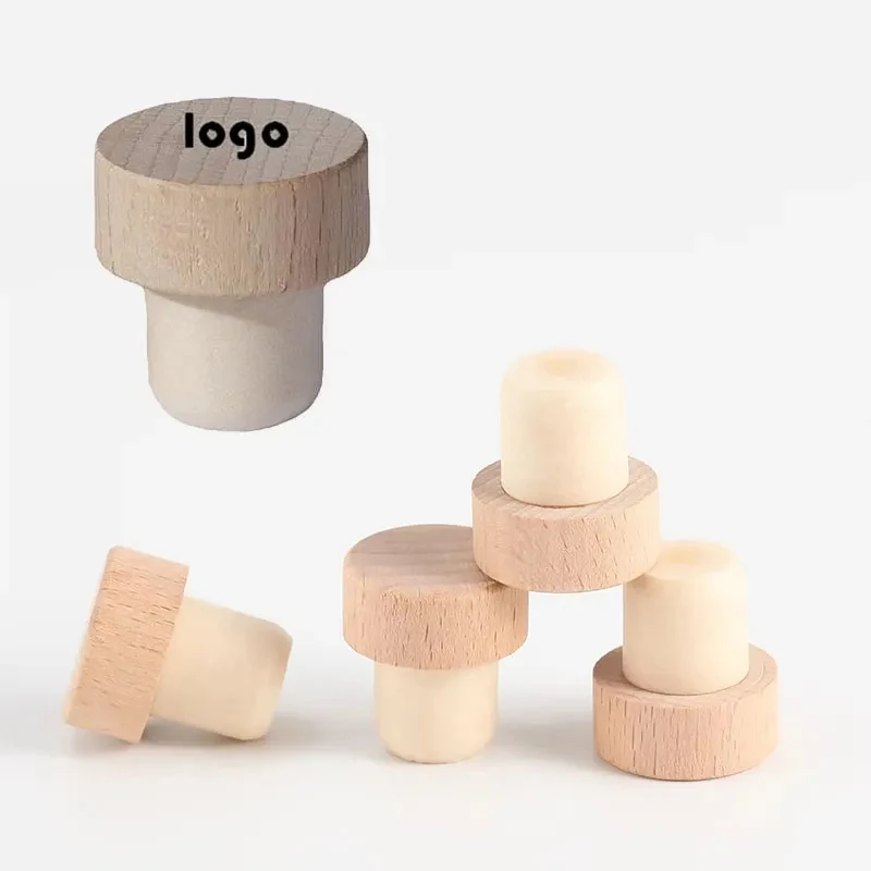 Red Wine Wooden Stopper 1