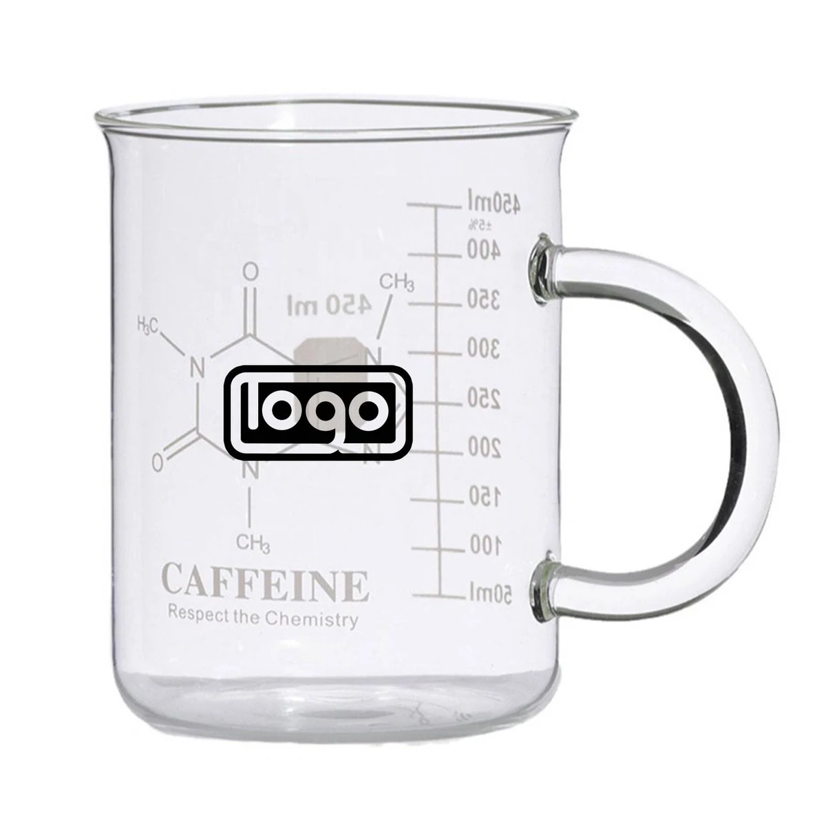 16oz Borosilicate Glass Measuring Mug w/Handle 1