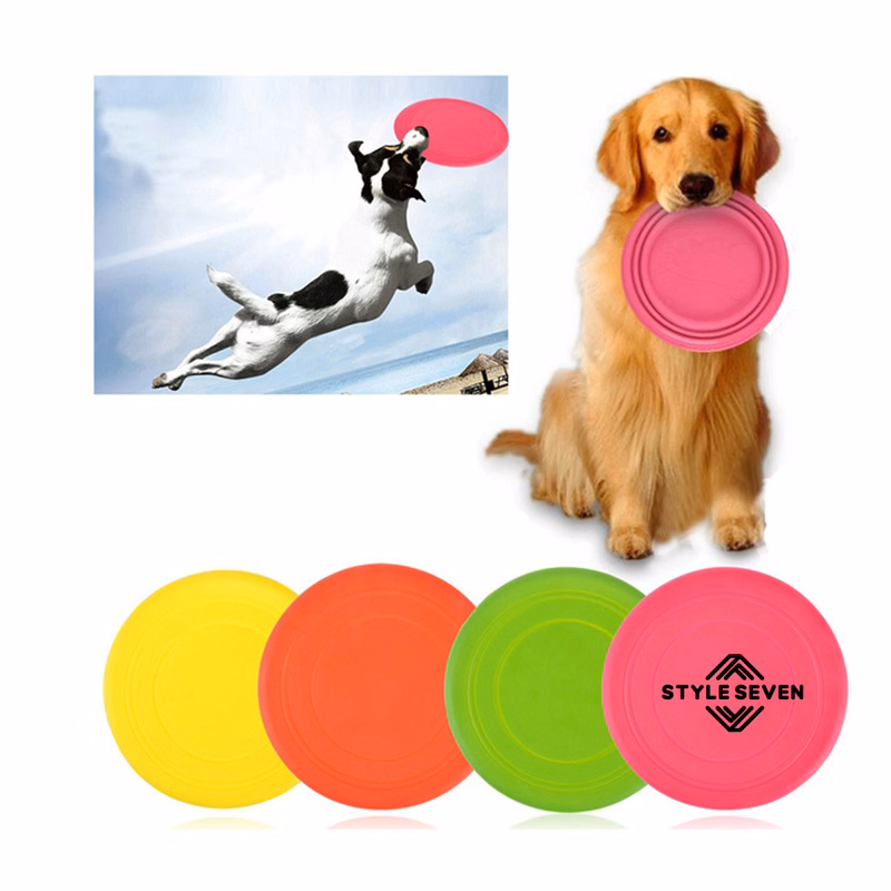 Dog-Friendly Silicone Flying Saucer Toy