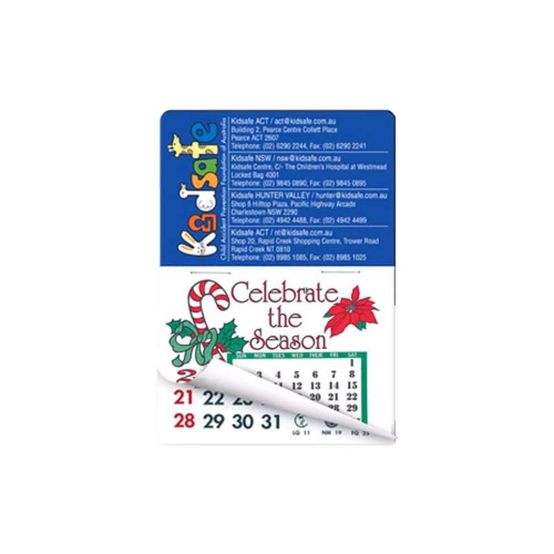 2" x 3" Rectangle Calendar Pad Magnets W/Tear Away Calendar