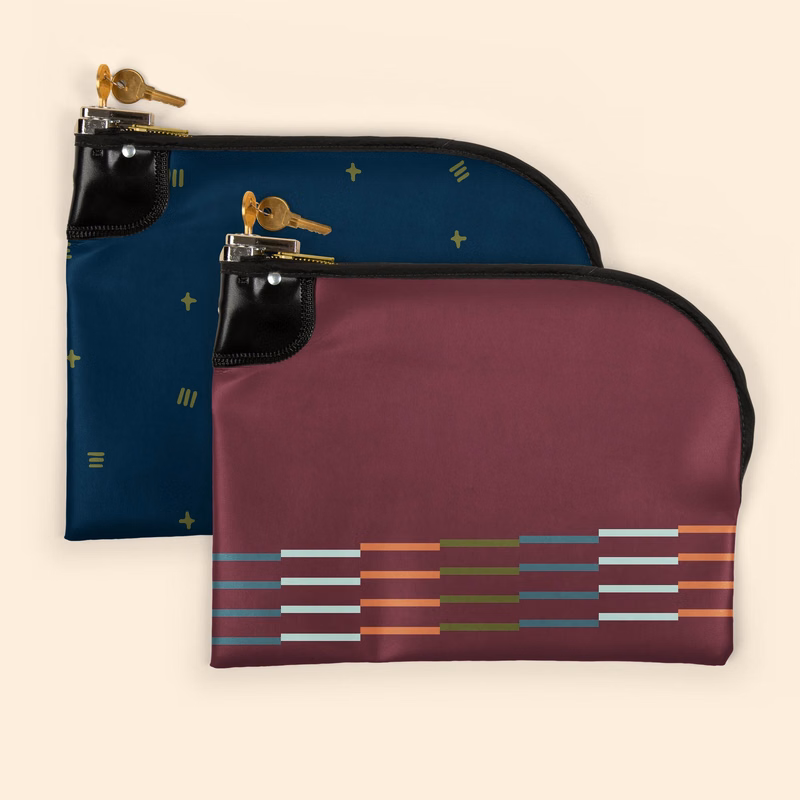 CURVED ZIPPER NIGHT DEPOSIT BAG EV 12X10