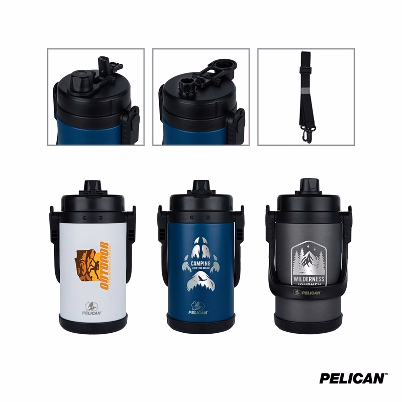 Pelican Dayventure™ 68 oz. / Half Gallon Recycled Double Wall Stainless Steel Travel Jug